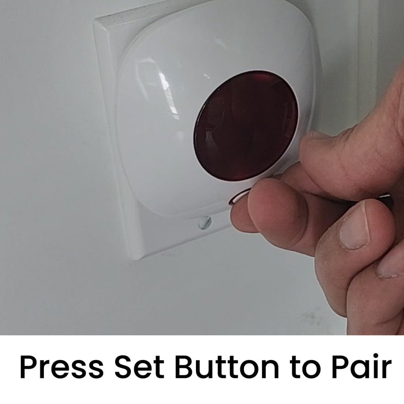 [AUSTRALIA] - OSI Wireless Alarm Strobe Siren (Gen 2) - Accessory for OSI Smart Alarm System (Gen 2) ,Wi-Fi Wireless Strobe Siren, Plugs into Electrical Outlet, 8 Hour Back-up Lithium Battery 