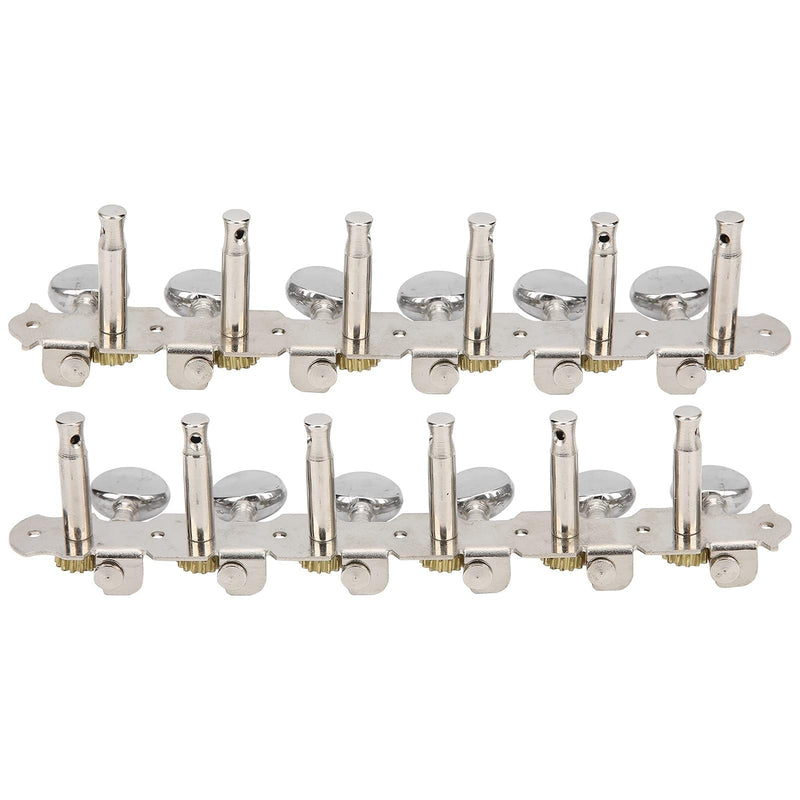 Vintage Guitar String Tuning Peg Tuner Machine Head 6L 6R Tuning Keys for Electric, Classical, Folk or Acoustic Guitars String Tuners Replacement Set