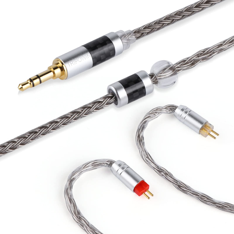 Linsoul 7Hz Salnotes Zero in-Ear Earphone(Black, with Mic, Type C) + Tripowin Zonie Cable(2pin-0.78mm, 3.5mm, Grey)