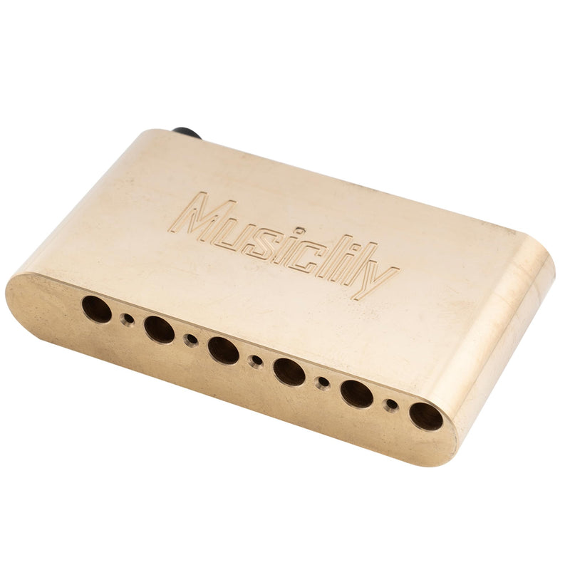 [AUSTRALIA] - Musiclily Ultra 41mm Full Brass Tremolo Block 52.5mm String Spacing for PRS SE Style Electric Guitar Tremolo Bridge 