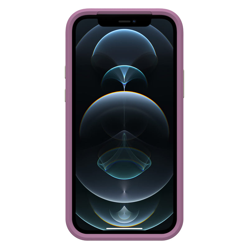 LifeProof See Case for iPhone 12 / iPhone 12 Pro, Shockproof, Drop Proof to 2 Meters, Ultra-Slim, Protective Thin Clear Case, Sustainably Made, Clear/Purple Emoceanal (Clear/Green/Purple)