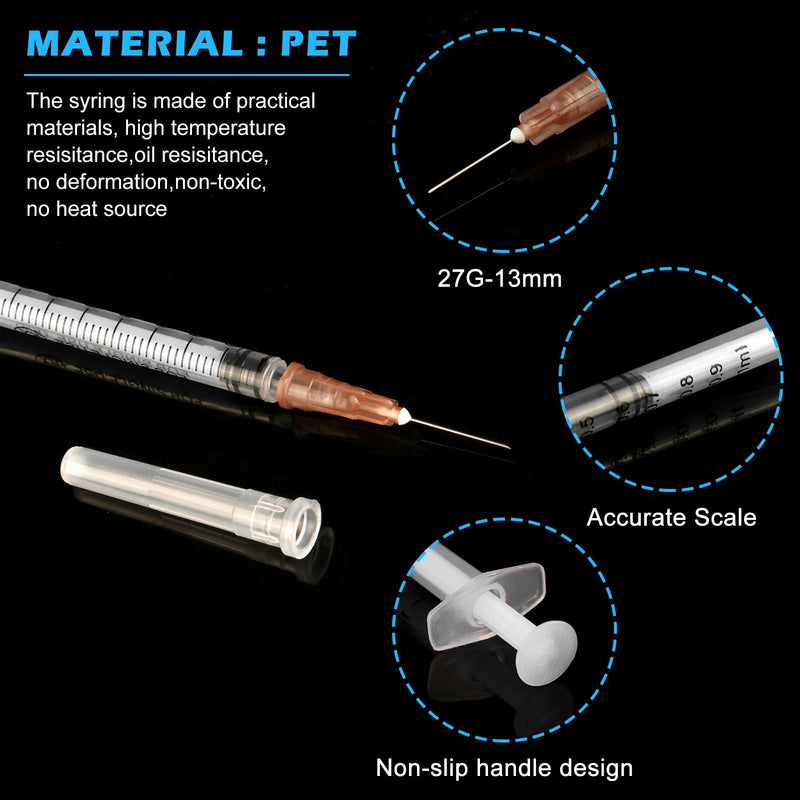 Pack of 30 Syringes 1 ml Syringes Plastic Tube Syringe Disposable Syringes Small Dosing Syringe Liquid Syringe Independent Seal Packaging Syringes
