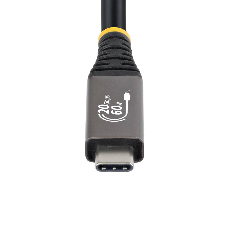 StarTech 10ft/3m USB4 Cable, 60W, 4K 120Hz, Black (CC10FT20GUSB4CX) | USB-C to USB-C, USB4 20Gbps, USB-IF Certified, DisplayPort 2.1, TPE Jacket, E-Marker, Black Cord, E-Marker Chip