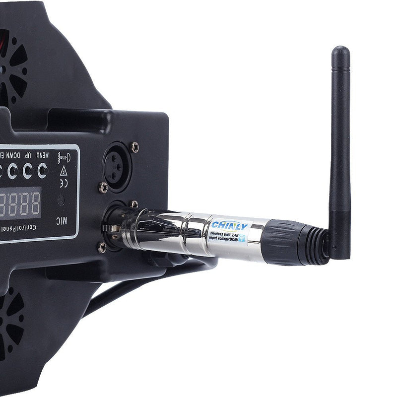 [AUSTRALIA] - CHINLY Wireless Receiver DMX512 DMX Dfi DJ 2.4G Wireless 1pcs Receiver external antenna LED Lighting Control for LED Stage Par Party Light 