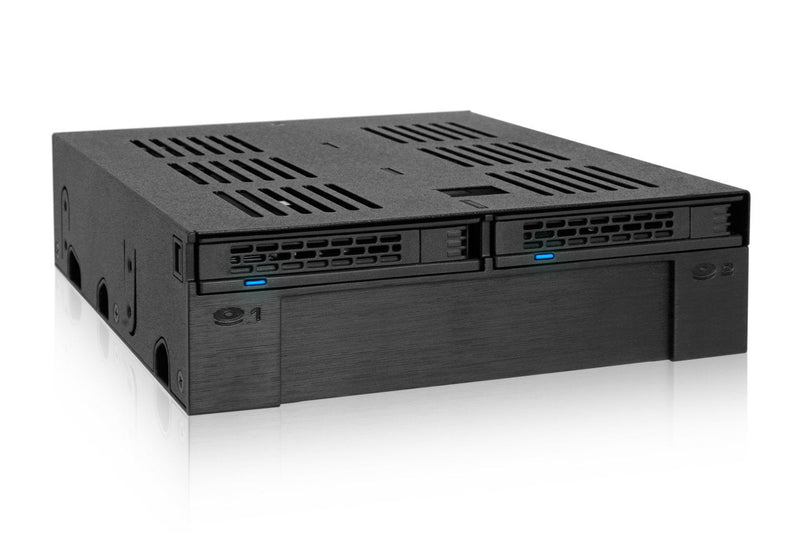 ICY DOCK ExpressCage MB322SP-B + EZ-Fit Lite MB290SP-B 4 Bay SSD Enclosure Bundle