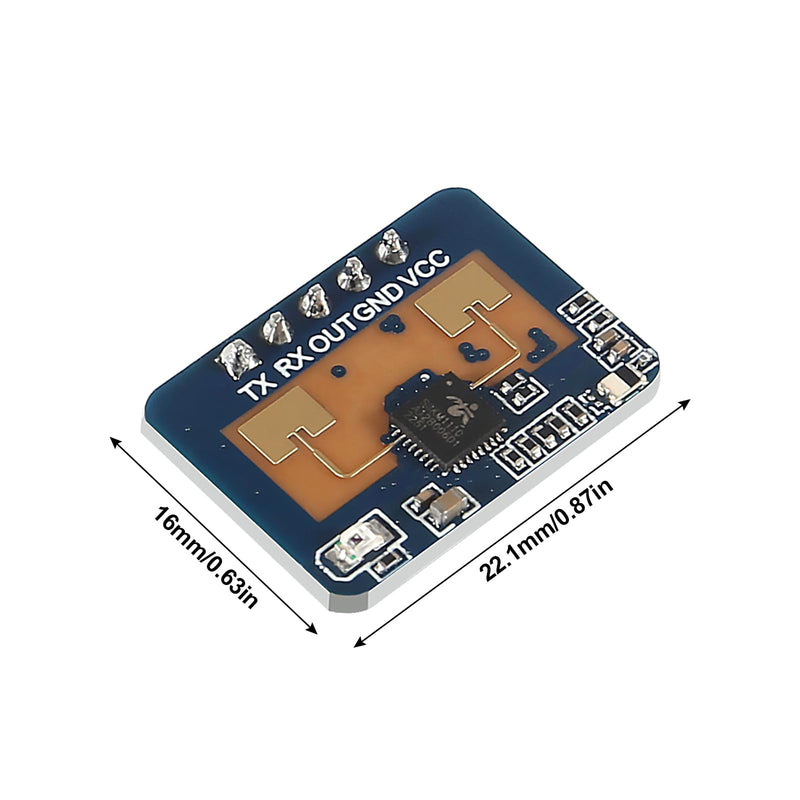 3pcs LD2410C Human Presence Radar Sensor Module HLK-LD2410 Sensor Module LD2410 Millimeter Wave Radar Sensor Module Non Contact 24GHz ISM Band Serial Port IO Level Output
