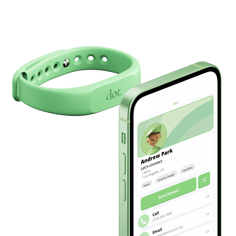 dot. Pack - Digital Business Card Starter Pack - Tap to Share - iPhone & Android (Mint)