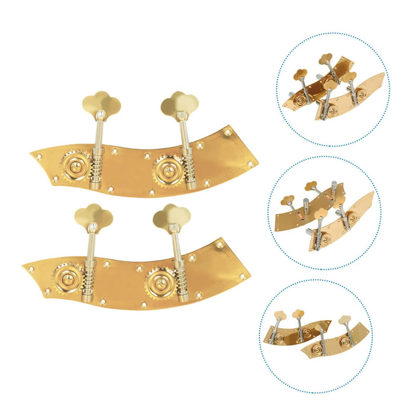 Mikinona 2Pcs Bass Knob Tuning Peg Double Bass Accessories Bass Head Tuner Upright Double Bass Parts guitar accesories guitar tuners violin tuning keys copper alloy advanced string pegs