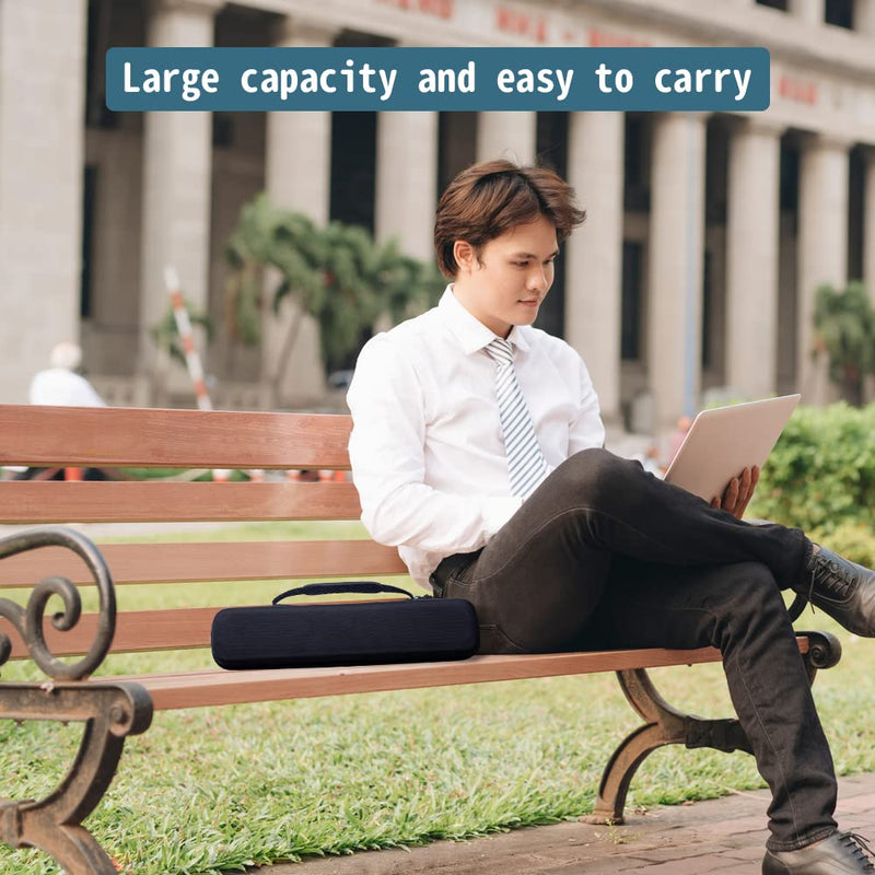 Phomemo Case, Compatible with Itari, COLORWING, Odaro, Omezizy M08F/P831 Letter & A4 Portable Printer, for HPRT MT800 Mobile Travel Printer Storage Holder Paper & USB Cable(Box Only) Black
