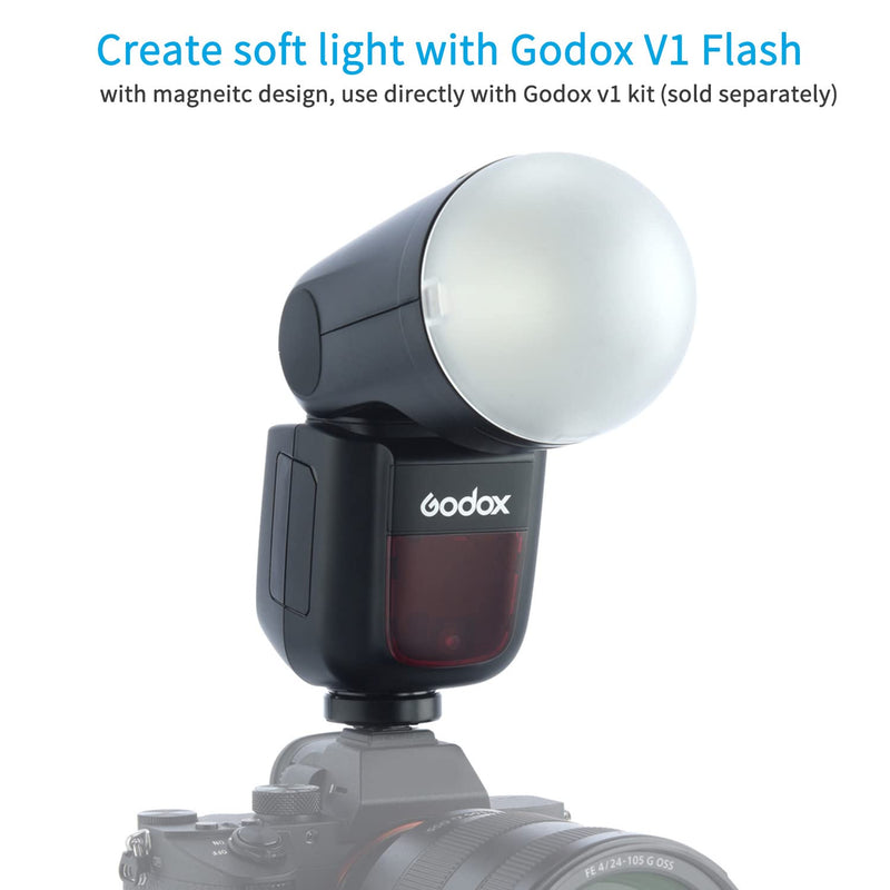 Godox AK-R11 Diffuser Dome for Godox V1 V1pro Round Head Flash for Godox AD100Pro / H200R