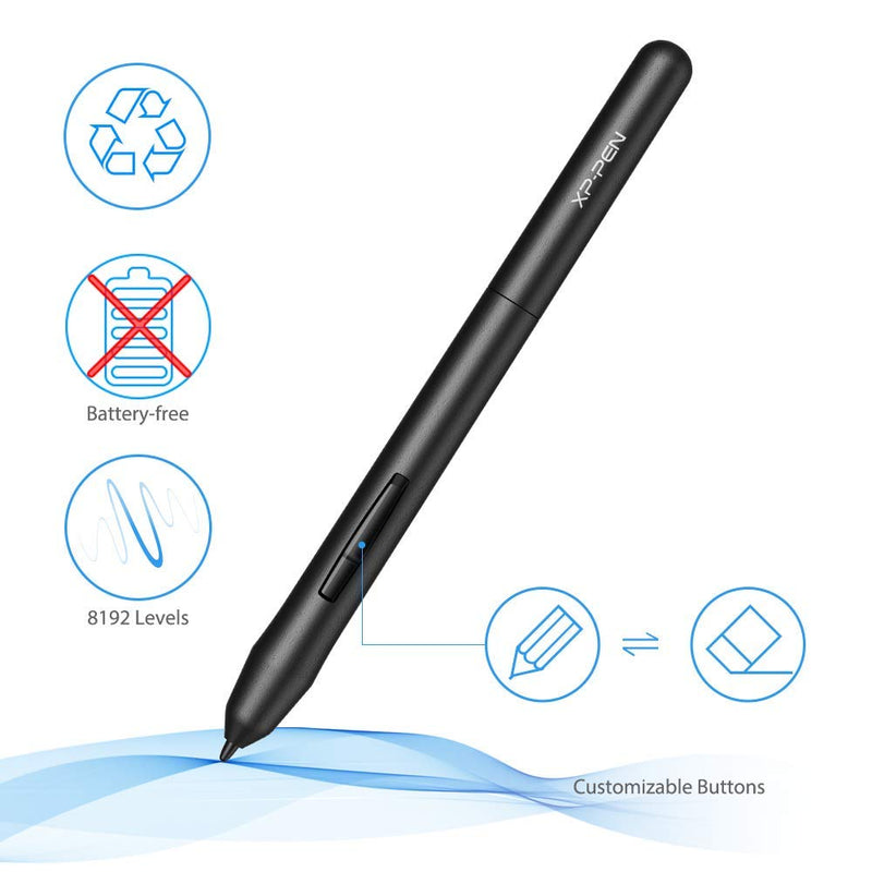 Drawing Tablet-XP-Pen G430S OSU Tablet Graphic Drawing Tablet with 8192 Levels Pressure 4 x 3 inch Ultrathin Tablet & 2-Fingers Glove (Size L) & PN01 Battery-Free Passive Stylus