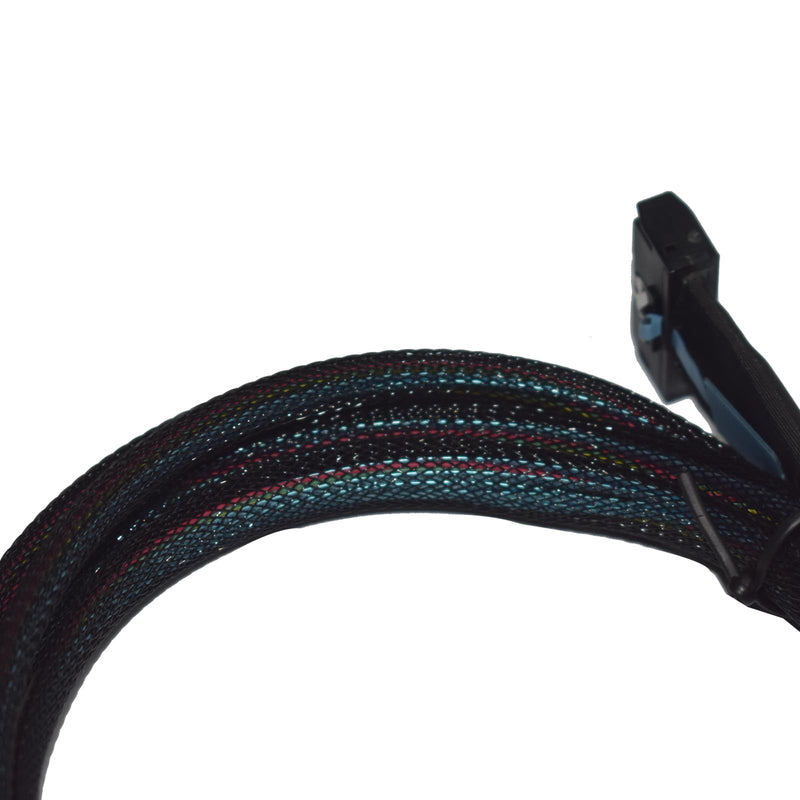 PCIe 5.0 MCIO x8 to Dual Oculink SFF-8611 4i Cable | 2.6 feet(80 cm), 2-Port Oculink 4i