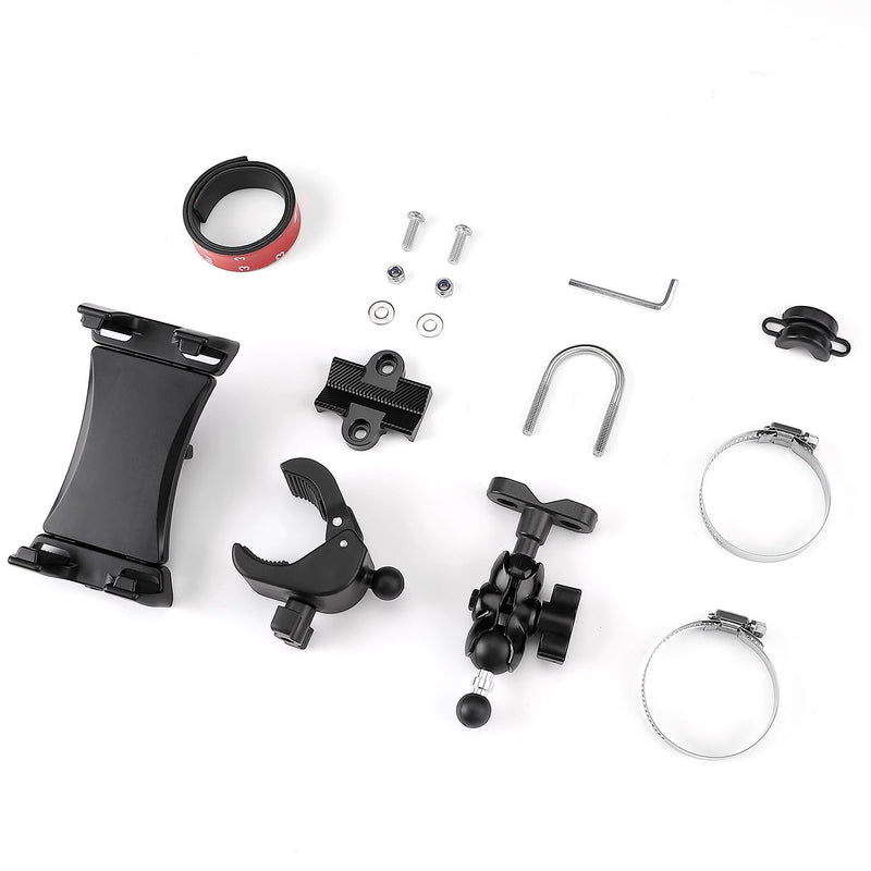 KEMIMOTO UTV Phone Mount ATV Holder, Fit 4.7"-13" Phone & Tablet | 360° Adjustable Heavy Duty, Compatible with Can-Am Maverick X3 Outlander Polaris RZR Sportsman Kawasaki Talon Viking