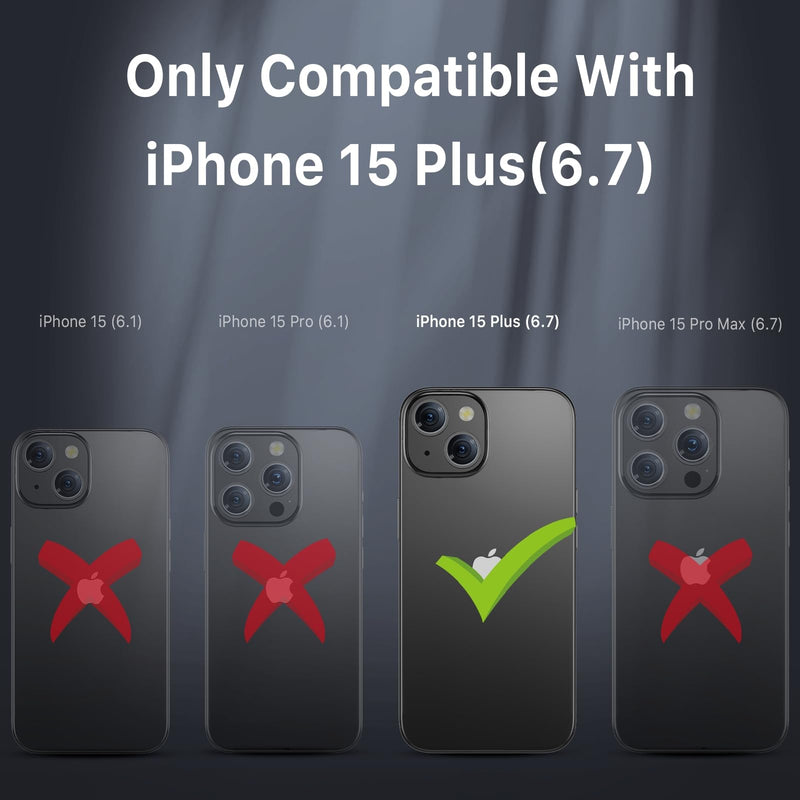 MYBAT PRO Maverick Series iPhone 15 Plus Case – Heavy‑Duty Military Drop Protection, MagSafe Compatible, Built‑in Screen Protector, Removable 360° Belt‑Clip Kickstand, Anti‑Fingerprint Grip iPhone 15 Plus Army Green
