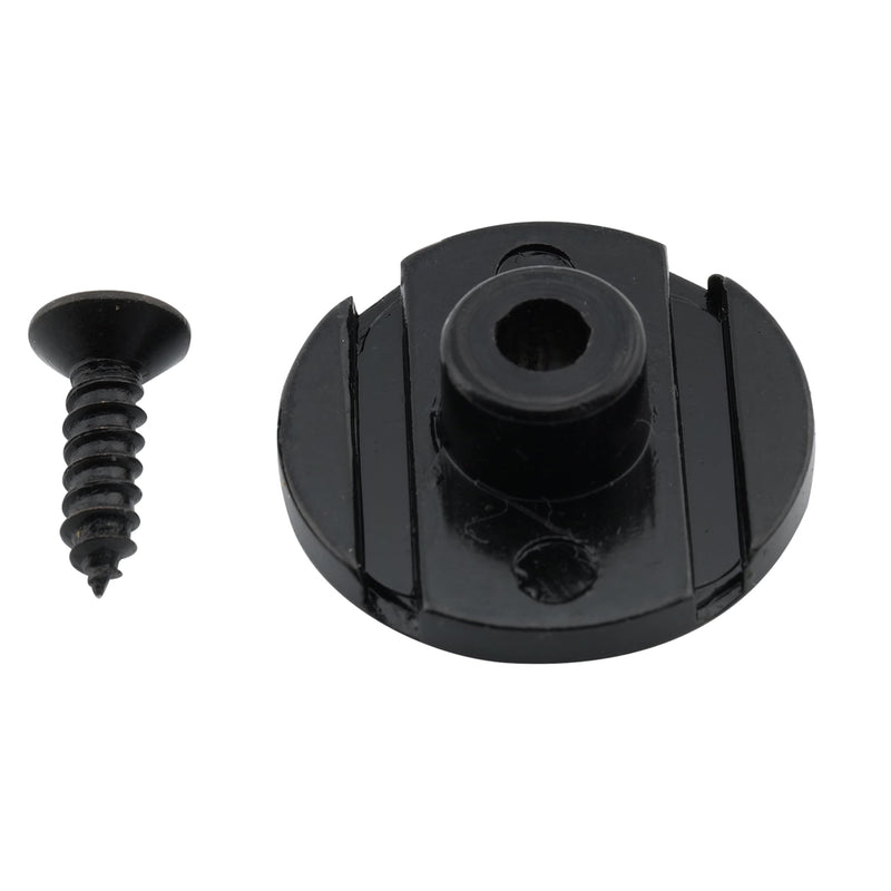 Musiclily Pro 19mm Steel Vintage Round Bass String Tree String Guide Retainer for Fender Precision Jazz Bass Electric Bass, Black