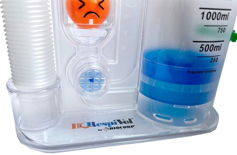 [AUSTRALIA] - BC Respivol Volumetric Inspiration Trainer 5000ml One Ball Spirometer for Breathing Exercises 5000 ml 
