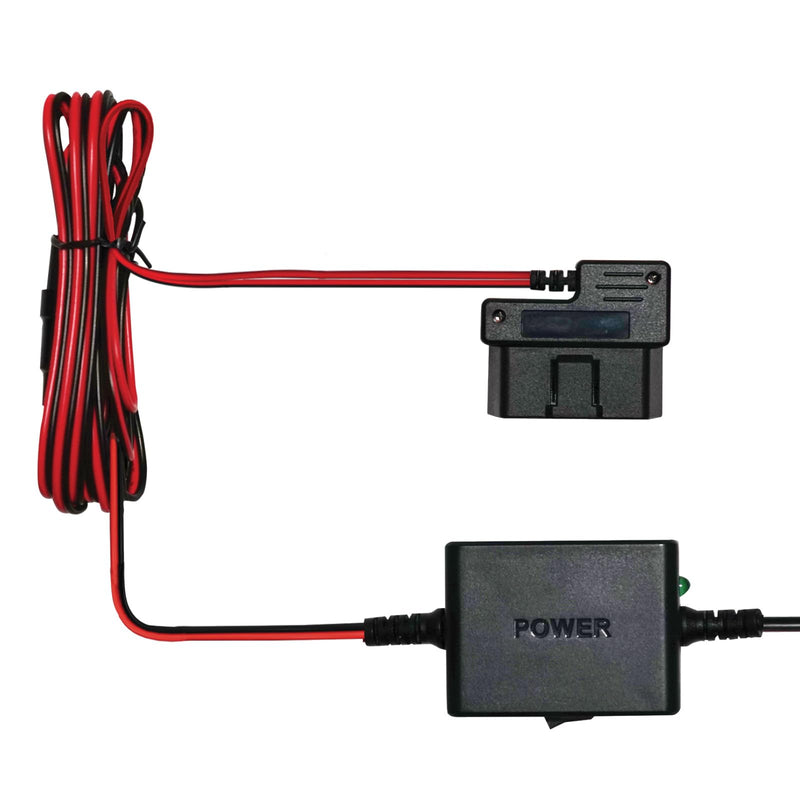 Cobra 2.5A DIY Hardwire Kit Designed for Cobra and Drive HD Products | OBDII Port to Micro-USB, 15ft Cable, Intelligent Power Management, Enables Parking Mode and Motion Detection Feature OBD-II Power Adapter