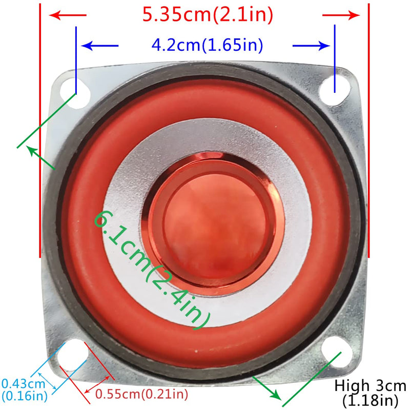 [AUSTRALIA] - Gikfun 4Ohm 5W Full Range Audio Speaker Stereo Woofer Loudspeaker for Arduino Replacement (Pack of 2pcs) EK1949 