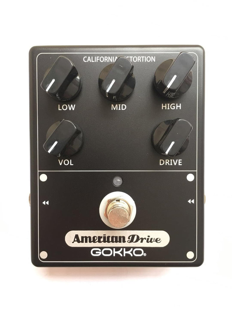 Hi-Gain Box Distortion Pedal - California Mesa Boogie Amp Simulation | 5 Control Knobs for Custom Tone Shaping | All-Analog Overdrive | 9V DC Power Supply