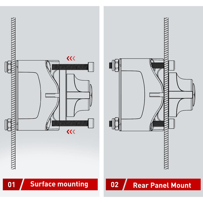 [AUSTRALIA] - Nilight Battery Switch 1-2-Both-Off 12V 24V 48V 600A High Current Heavy Duty Battery Power Cut Master Switch Disconnect Isolator for Truck Vehicle Trailer RV Marine Boat Yacht 1-2-Both-Off Switch 600A 