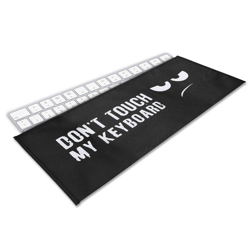 kwmobile Keyboard Cover for Universal Keyboard (L) - Protective Skin Computer Keyboard Dust Cover Case - Don't Touch My Keyboard Don't touch my keyboard 02-01