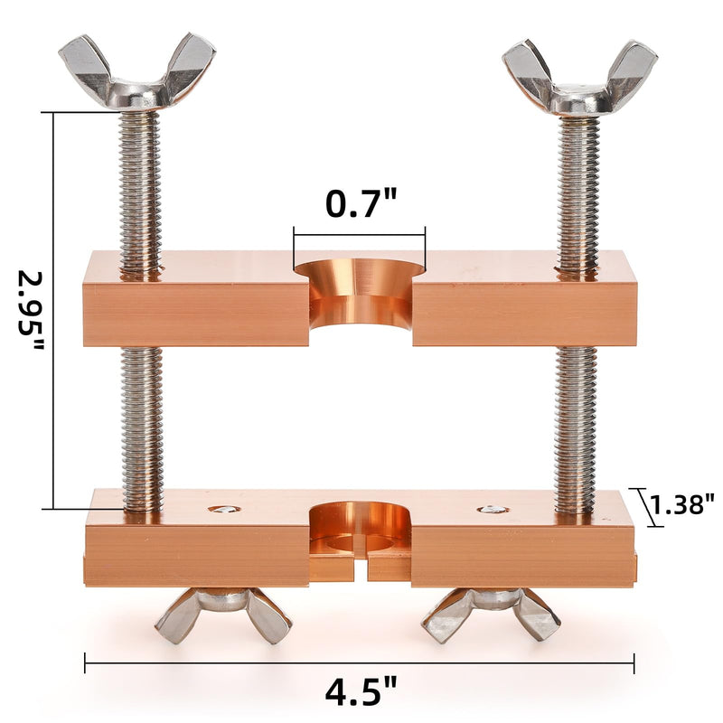 Trumpet Mouthpiece Puller Tool, Professional Rose Gold Mouthpiece Remover, Adjustable Aluminium Trombone Horn Repair Tools for Wind Instrument Baritone Euphonium Mellophone