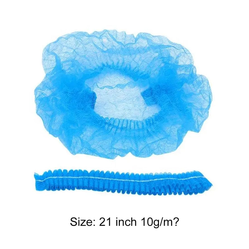 Pack of 20 Disposable Non-Woven Bouffant Caps, Anti-Dust Protection, Headwear, Headwear with Elastic Stretch Band for Medical Laboratories, Nurse, Tattoo, Hospital