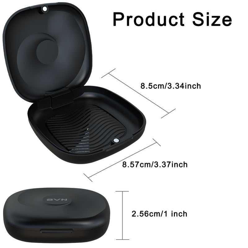 BVN Retainer Case Retainer Holder Cute Slim Aligner Case Slim Braces Case Teeth Aligner Case Customized Magnetic Closure Orthodontic Retainer Cases