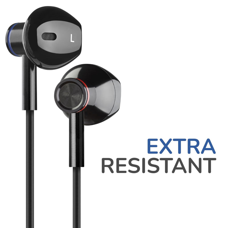 LUDOS NOVA Air Tube Headphones – EMF & Anti Radiation Wired Earbuds, 5 Years Warranty with Remote Driver Chamber, Noise-Free Mic – Zero EMF Headphones for Work, Travel, Study – Radiation Audio