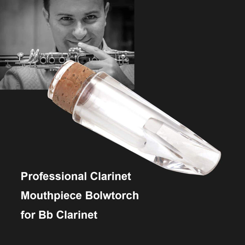 Clarinet Mouthpiece for Bb Clarinet Music Accessories (Transparent)