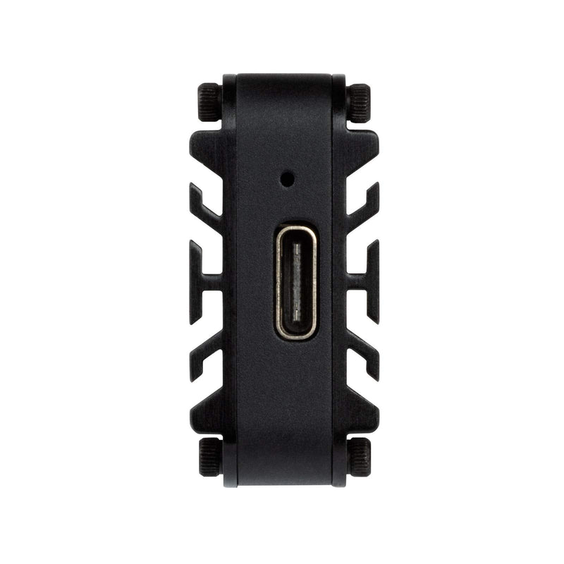 Silverstone MS12, 20Gbps SuperSpeed+ USB 3.2 Gen 2x2 Type-C to NVMe M.2 SSD Enclosure, Aluminum, Black, SST-MS12