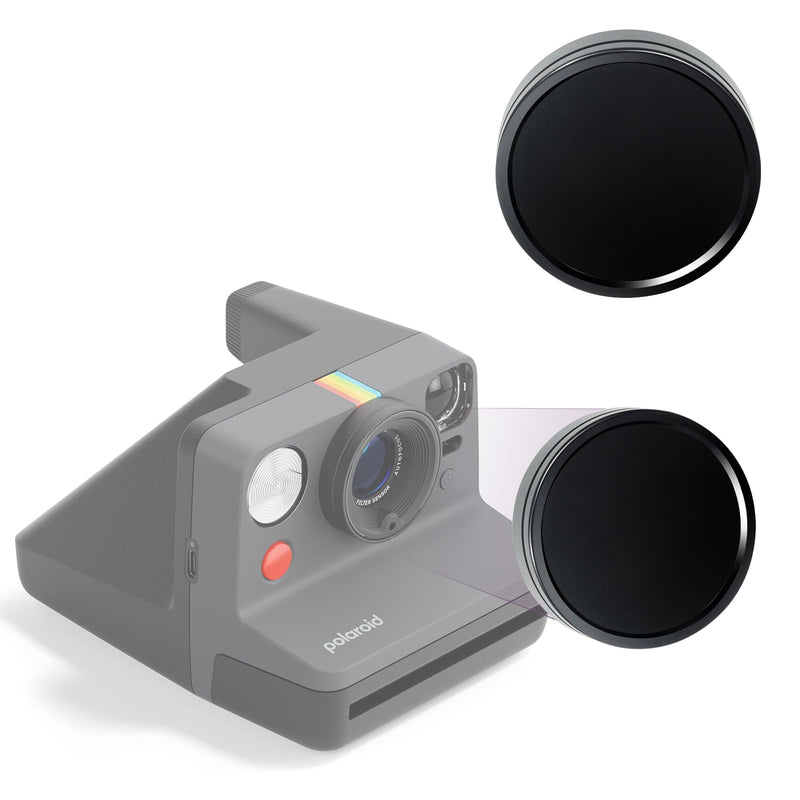 [AUSTRALIA] - WOGOZAN Lens Cap for Polaroid Now Gen 3, Now+ Gen 2/3rd Instant Camera, Lens Cover for Polaroid, Aluminum Alloy Lens Cap & Inner Cushioning Sponge with Storage Bag (No Camera) - Black 