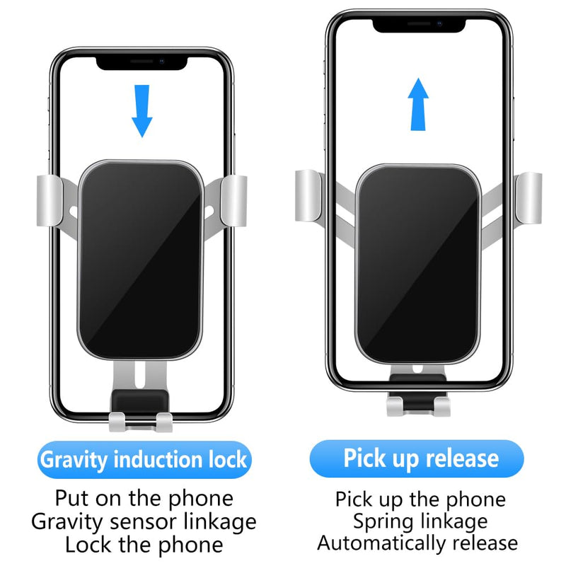 Car Phone Holder for Toyota Highlander 2014 2015 2016 2017 2018 2019 and Toyota Highlander Hybrid 2014-2019 Auto Accessories Best Cell Phones Mount Cellphone Mobile Cradle Charging GPS Stand for Toyota Highlander 2014-2019