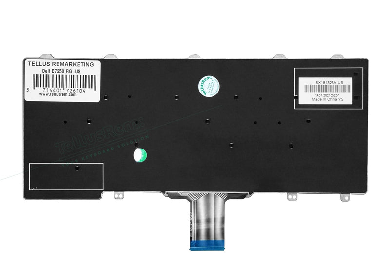 Replacement Non-Backlit US Keyboard for Dell Latitude E7250 / E5250 / E5270 Refurbished