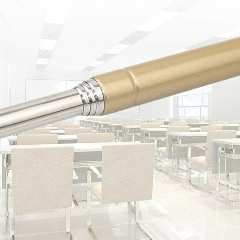 STOBOK Telescopic Pointer Teaching Pointers Extendable Hand Pointer Stainless Steel Classroom Whiteboard Pointer for Teachers (Gold) Golden
