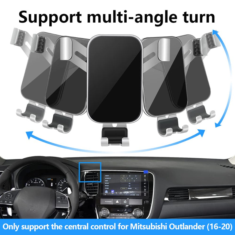 Car Phone Holder for Mitsubishi Outlander 2014-2021 and Mitsubishi Outlander PHEV 2018-2022 Auto Interior Accessories Best Cell Phones Mount Cellphone Mobile Cradle Charging Navigation Bracket for 2014-2021 Mitsubishi Outlander (NO for Sport)