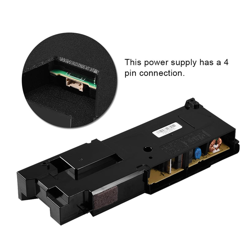 PS4 ADP-200ER Power Supply, Unit 4 Pin Power Supply Replacement Part, Replacement Power Supply for PS4 CUH-1215A CUH-12XX Serie