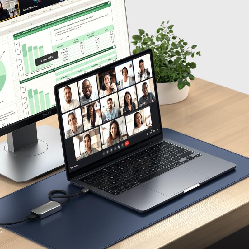 Satechi USB-C to HDMI 2.1 Adapter, 8K/60Hz & 4K/120Hz, HDR Support | HDR support compatible with Thunderbolt 3/4, MacBook, iPad and iPhone