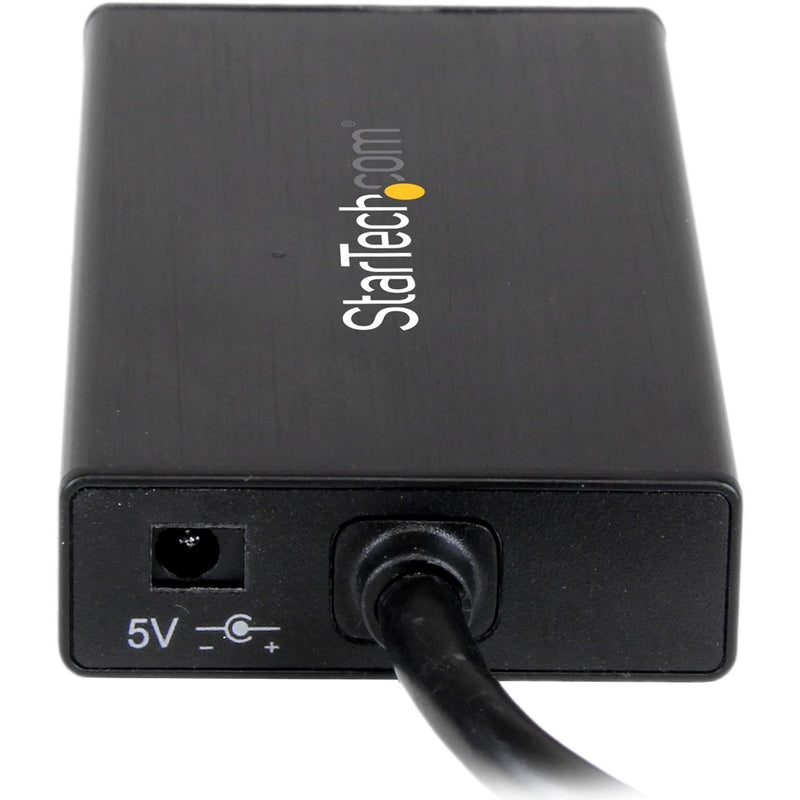 StarTech.com USB 3.0 Hub with Gigabit Ethernet Adapter - 3 Port - NIC - USB Network / LAN Adapter - Windows & Mac Compatible (ST3300GU3B) Black w/ 3 USB Ports