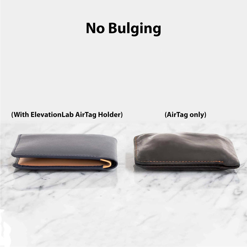 TagVault™ AirTag Wallet Holder - The Thinnest AirTag Wallet Card Insert | Flexible, Stays Hidden, Patent Pending | Elevation Lab Single