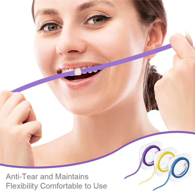 [AUSTRALIA] - OFFCUP Tooth Sandpaper, Dental Sanding Strips Ultra-Fine 50μm Grit Size Interdental Sanding Tools, Dental Polishing Strips Portable Tooth Sandpaper for Polishing Teeth (6 m x 4 mm, Purple) 50μm Purple 