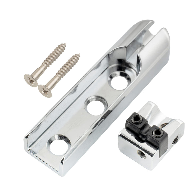 [AUSTRALIA] - Musiclily Pro Individual Bass Bridge Single String Lock-Down Bass Bridge for 4-String Electric Bass, Chrome (Set of 4) 
