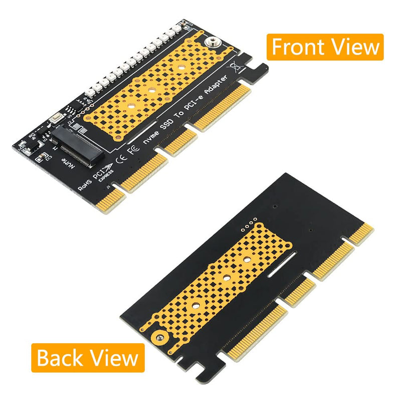 HLT M.2 nvme SSD to PCI-E 4X/8X/16X Adapter with 3528 Colorful Flash LED