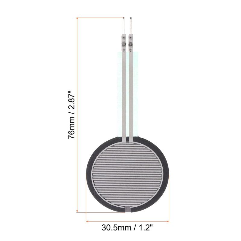 QUARKZMAN Thin Film Pressure Sensor, FSR-410B 10g-10kg Force Sensors, Stress Test Sensor Pad for Smart Home, Instruments, 1 Pack