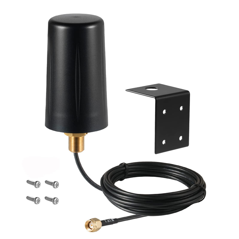 Outdoor 7dBi Dual Band 2.4GHz 5GHz 5.8GHz Long Range WiFi Booster Antenna for WiFi Router Hotspot Network Devices PC Security IP Camera Internet WiFi6 Desktop PC USB Adapter Card, Eifagur Wall Mount Antenna