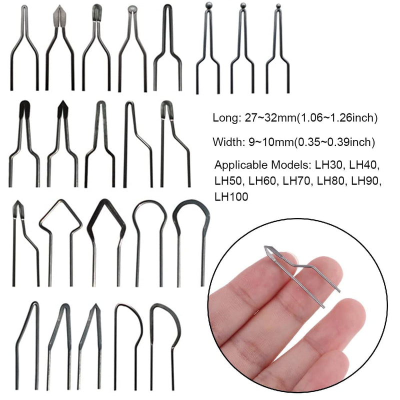 Lxoraziy Pack of 23 Pyrography Wire Tips Set, Soldering Iron Replacement Soldering Tip, Portable Tips for Pyrography, High Lmpedance Replacement Soldering Tip, for Pyrography Machines