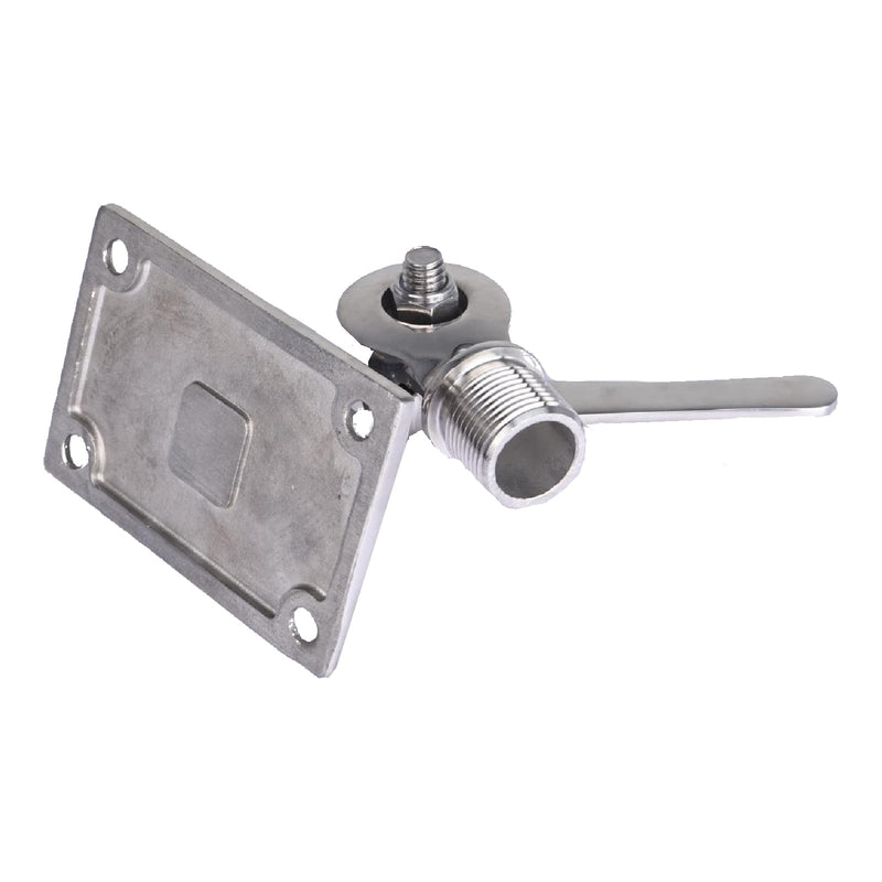 [AUSTRALIA] - NovelBee Marine VHF Antenna Mount,316 Stainless Steel Antenna Adjustable Base Bracket Holder for Boats 