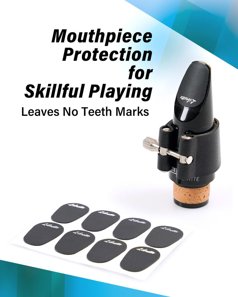 Libretto Mouthpiece Pad & Thumb Rest Cushion for Clarinet, Oboe. Giftable Woodwinds Accessory Kit: 32pcs Mouthpiece Patch, 10pcs Thumb protectors. Expertly Prepared for Your Clarinet Experience! Mouthpiece pad+Thumb Rest Cushion