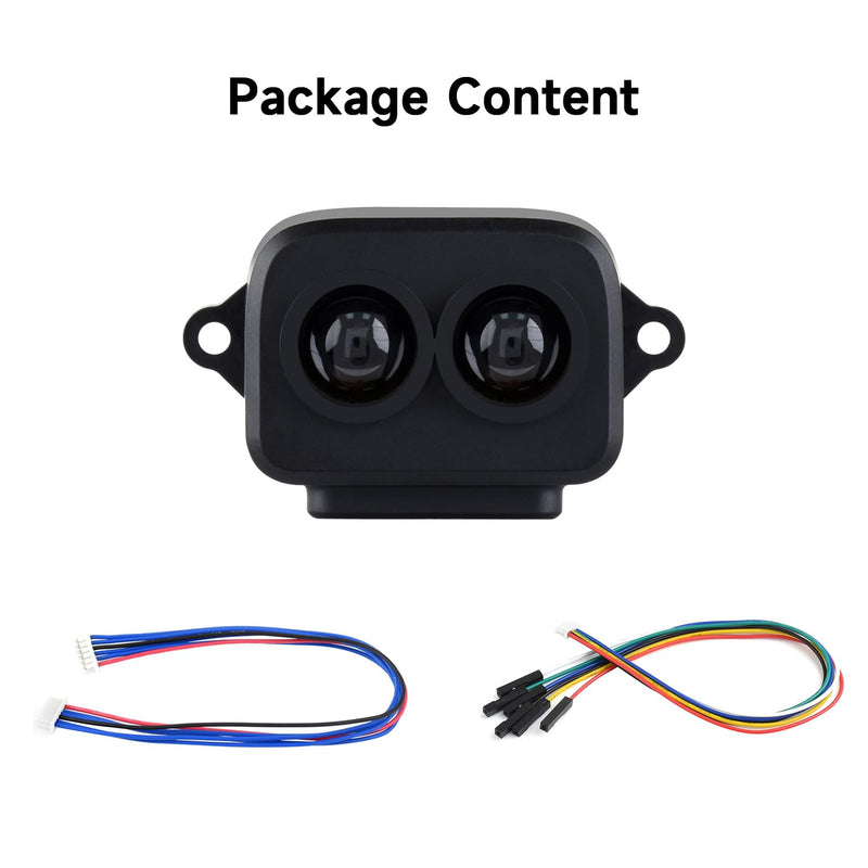 Waveshare TF-Luna Lidar Ranging Sensor, Compatible with Raspberry Pi 5/4B/3B/Zero/Zero W/Zero 2W/Pico/Pico W/Pico WH, 8m Ranging Distance, Mini Laser Ranging Module, TOF Ranging Principle