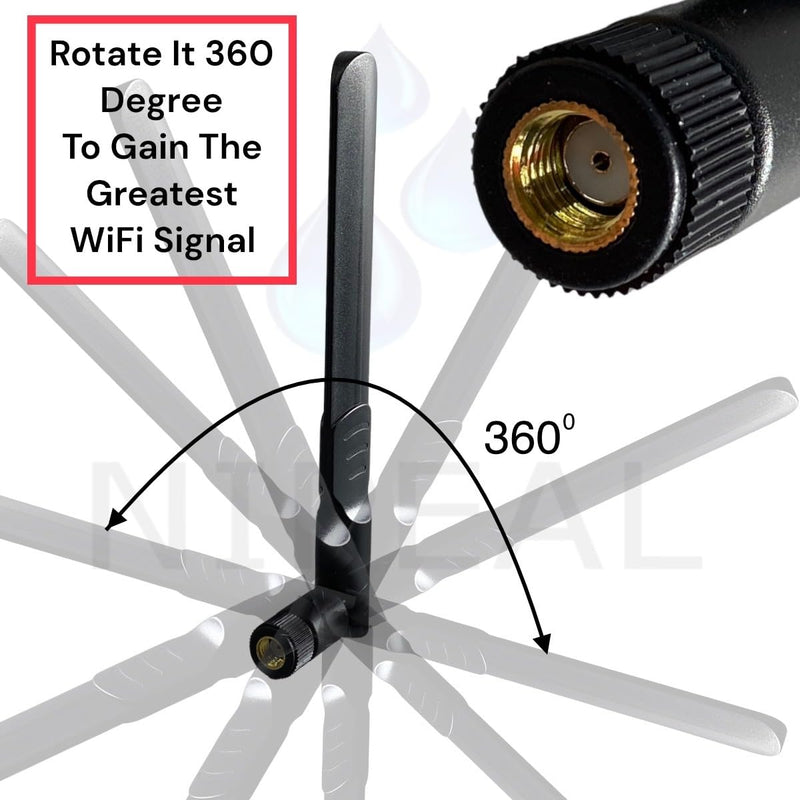 2-Pack Dual Band Antenna WiFi 2.4GHz 5GHz 5.8GHz 8dBi RP-SMA Male,U.FL IPEX MHF4 to RP SMA Female Extension Cable for M.2 NGFF Intel Wireless Network Card WiFi Adapter Laptop-Wireless Network Card 6e